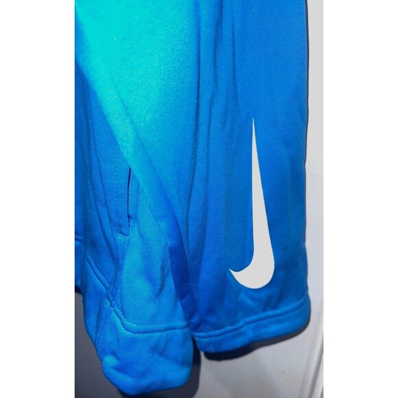 Nike Elite Blue Dri-Fit Full-Zip Hoodie 3XL Loose Fit Long Sleeve Lightweight Ac - Picture 6 of 10